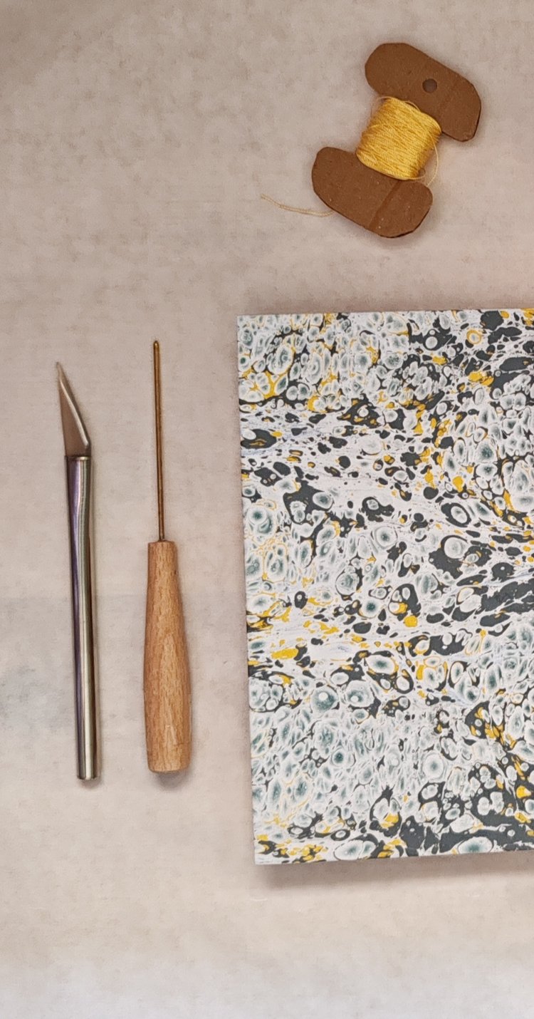 Ruruemade Neftli Ebru defter (sırtı açık) no. 6