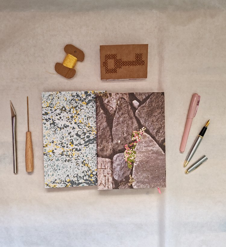 Etamin Anahtar Desenli Kraft Defter no. 5