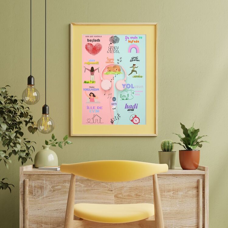 Kadının Gücü - Motivasyon Poster Dijital Duvar Kağıdı