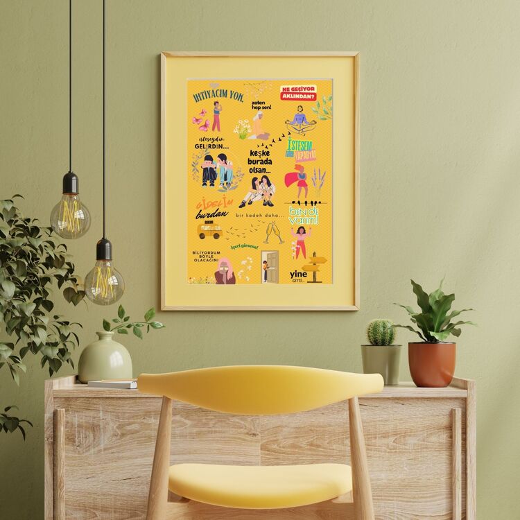 Kadın Ruhu - Motivasyon Poster Dijital Duvar Kağıdı