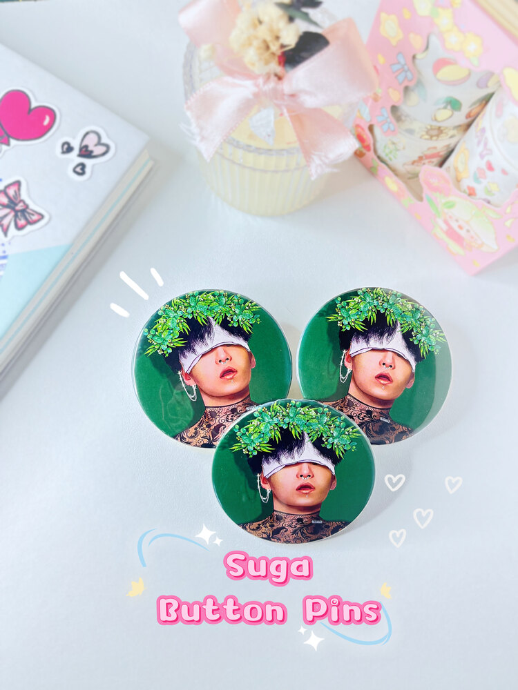 Suga Min Yoongi Metal Buton Rozet BTS