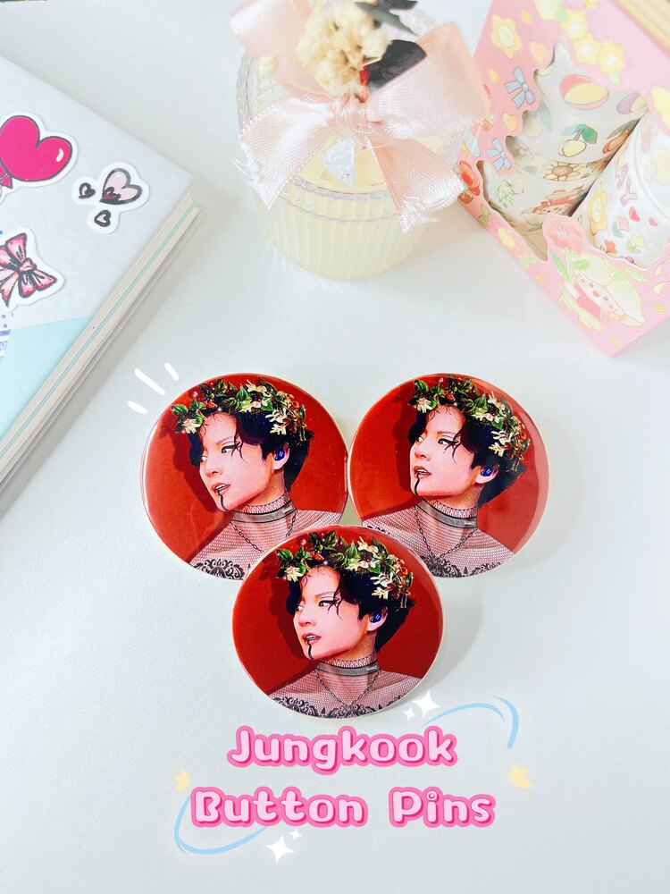 JK Jungkook Metal Buton Rozet BTS