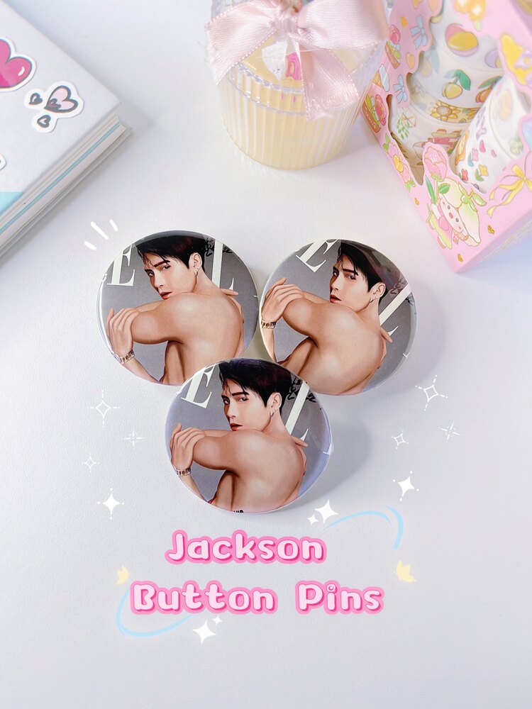 Jackson Wang Metal Buton Rozet GOT7