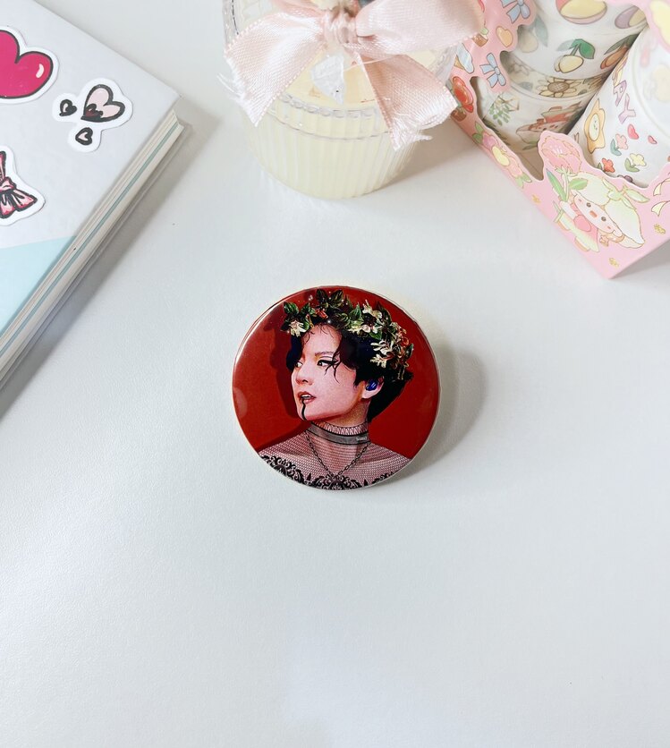 JK Jungkook Metal Buton Rozet BTS