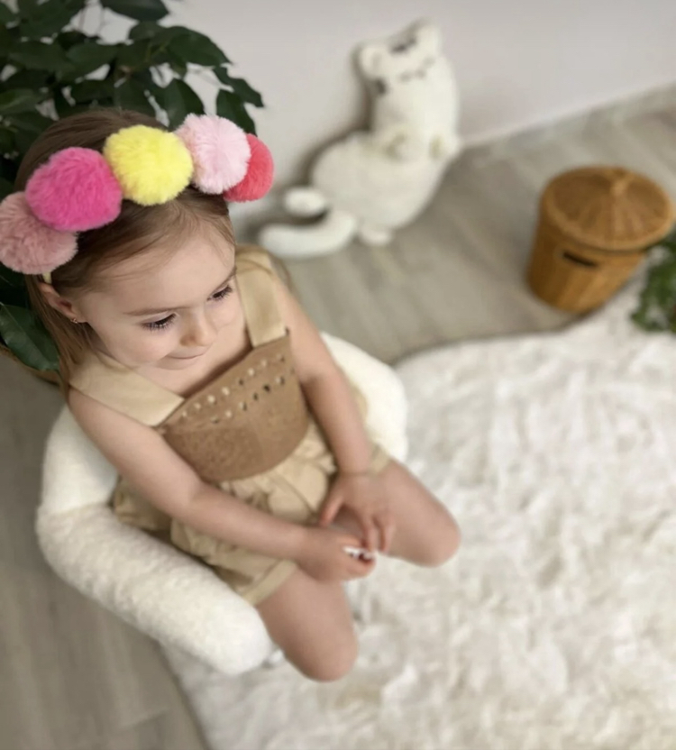 Kız Çocuk Kahve Rengi Şortlu Alt Üst Takım