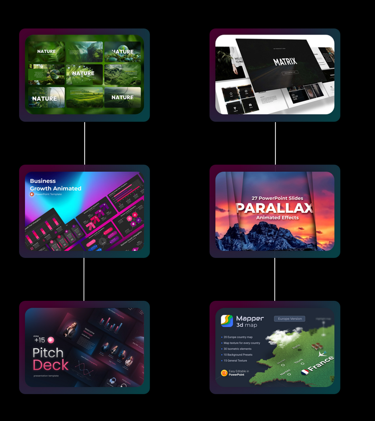 200+ Premium PowerPoint Şablonu (Animasyonlu & Profesyonel)