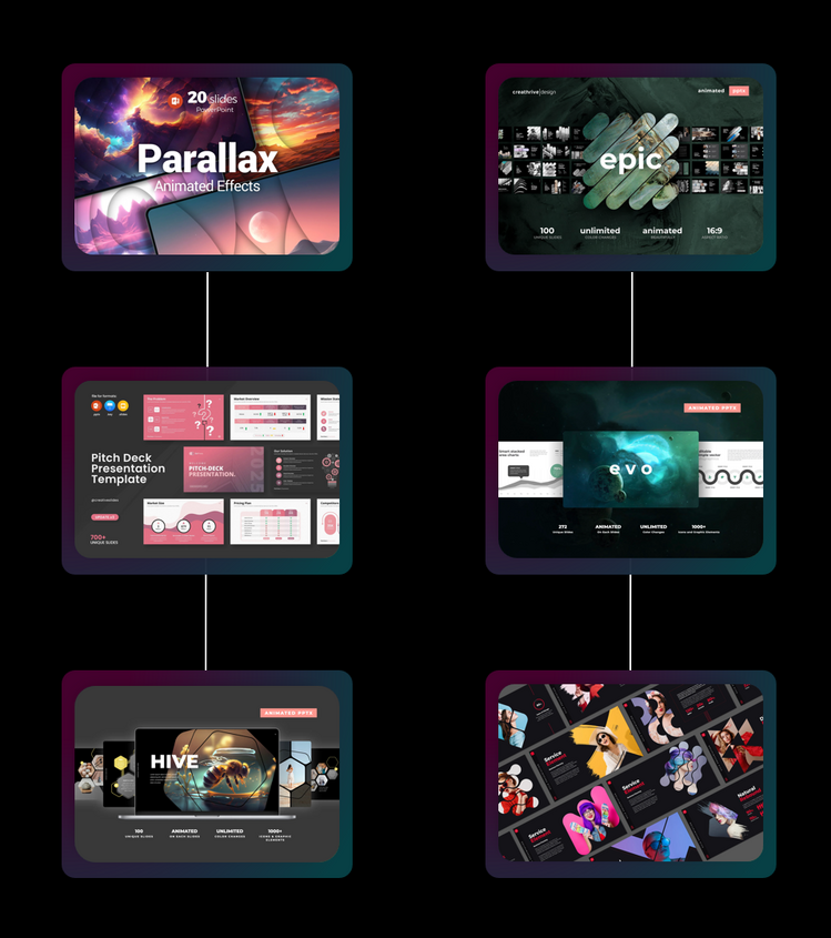 200+ Premium PowerPoint Şablonu (Animasyonlu & Profesyonel)