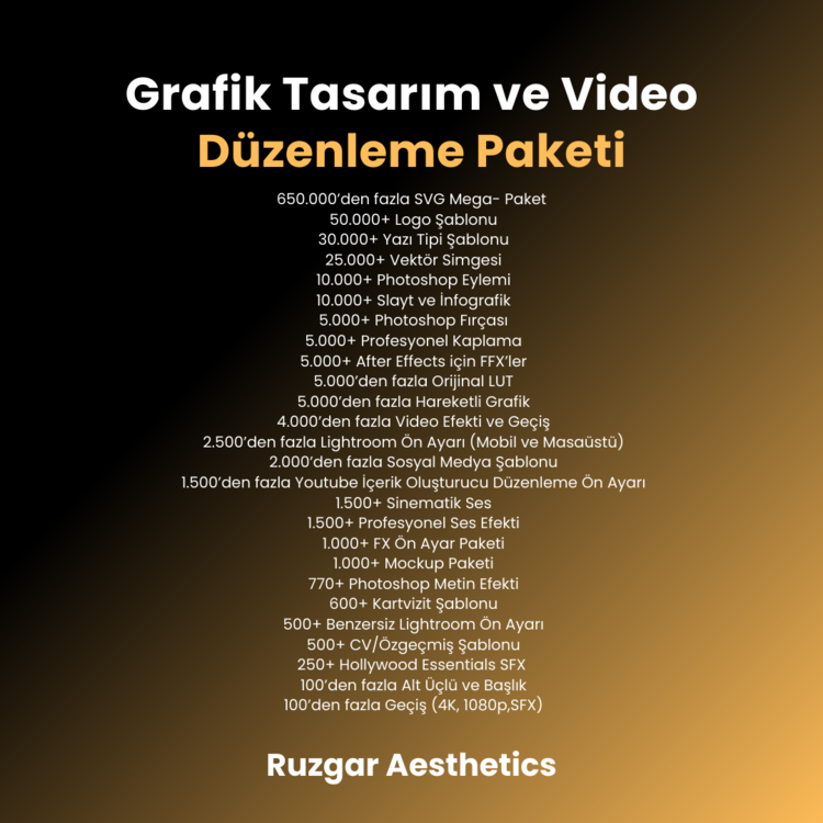 15.000.000+ DİJİTAL ÜRÜN PAKETİ