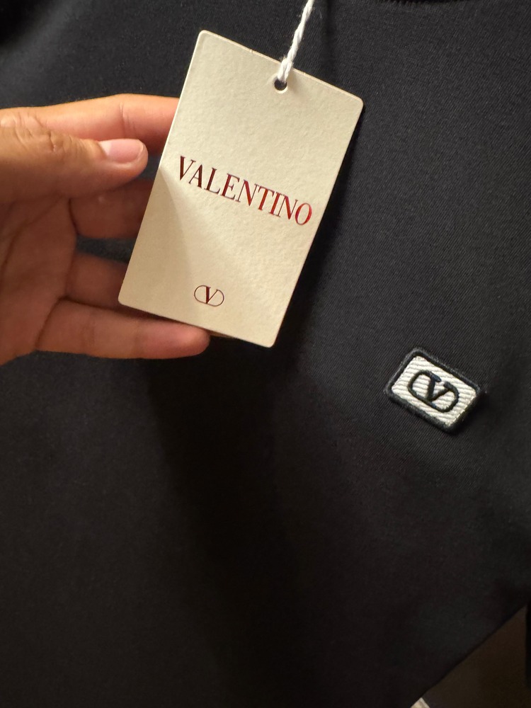 Valentino Ragular Fit VLogo Siyah T-Shirt