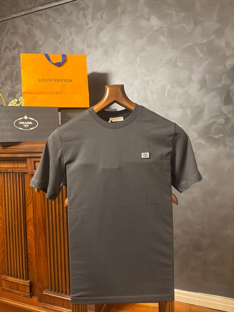 Valentino Ragular Fit VLogo Antrasit T-Shirt