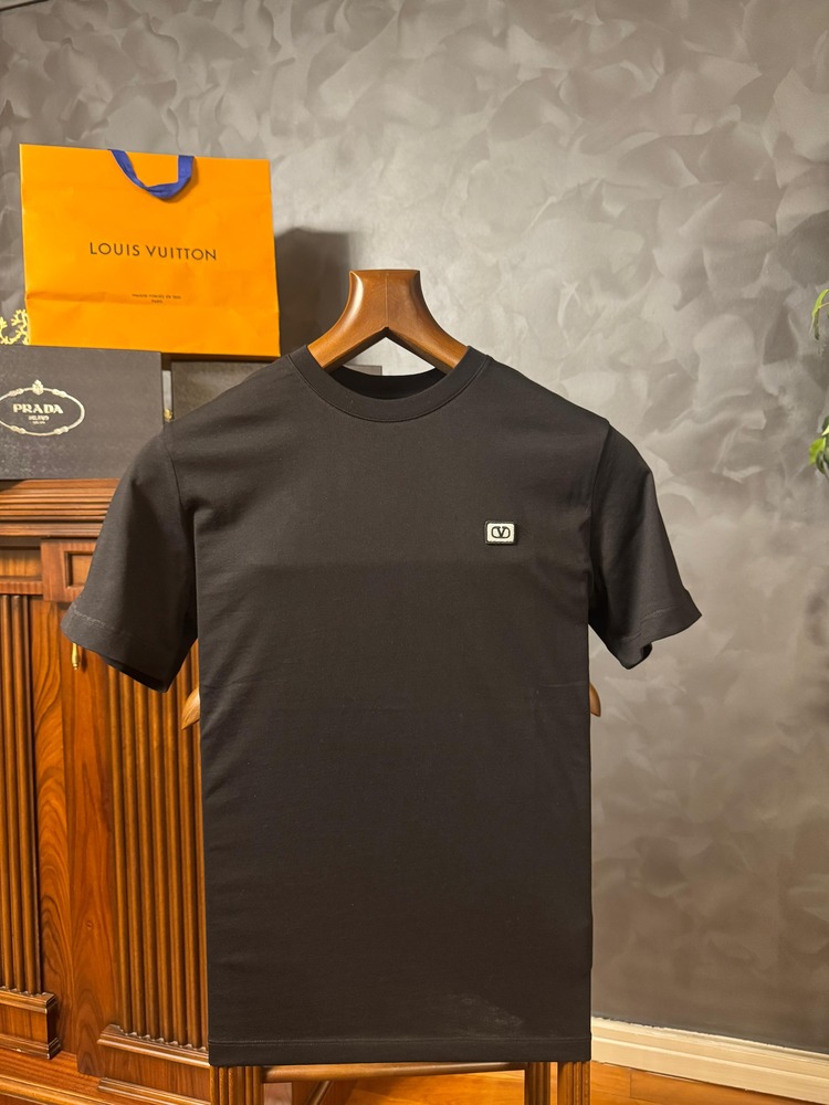 Valentino Ragular Fit VLogo Siyah T-Shirt