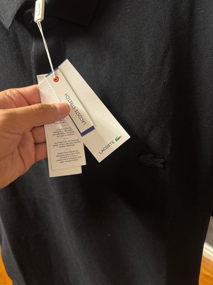 Lacoste Paris Erkek Regular Fit Siyah Polo 