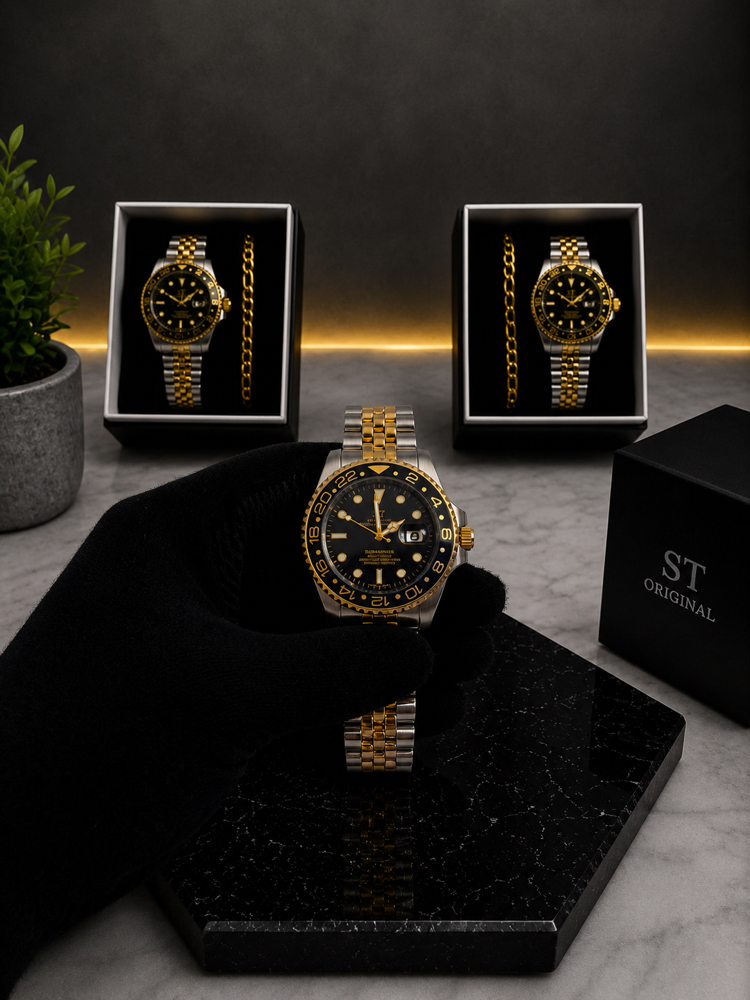 RLX Submariner Premium Saat+Bileklik