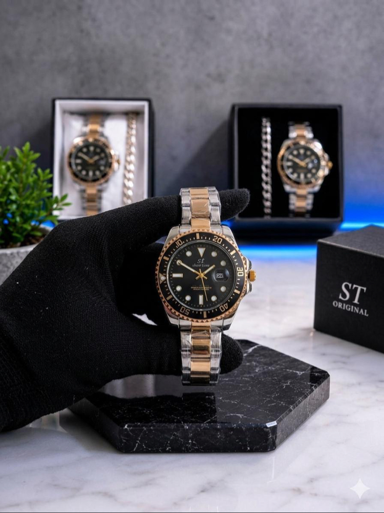 RLX Submariner Premium Saat+Bileklik