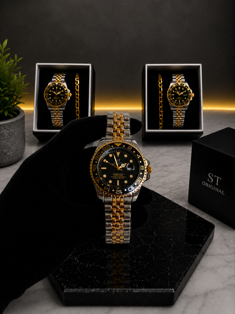 RLX Submariner Premium Saat+Bileklik