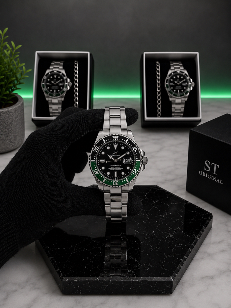 RLX Submariner Premium Saat+Bileklik