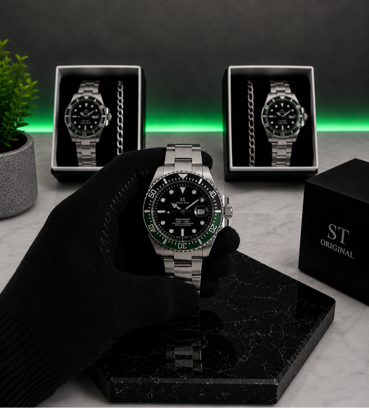 RLX Submariner Premium Saat+Bileklik