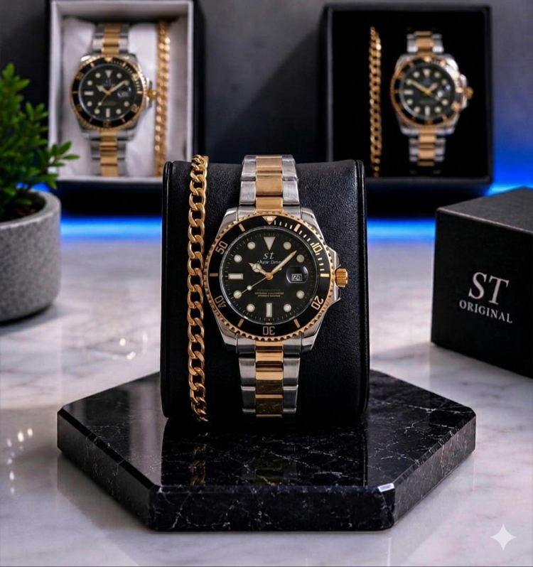 RLX Submariner Premium Saat+Bileklik