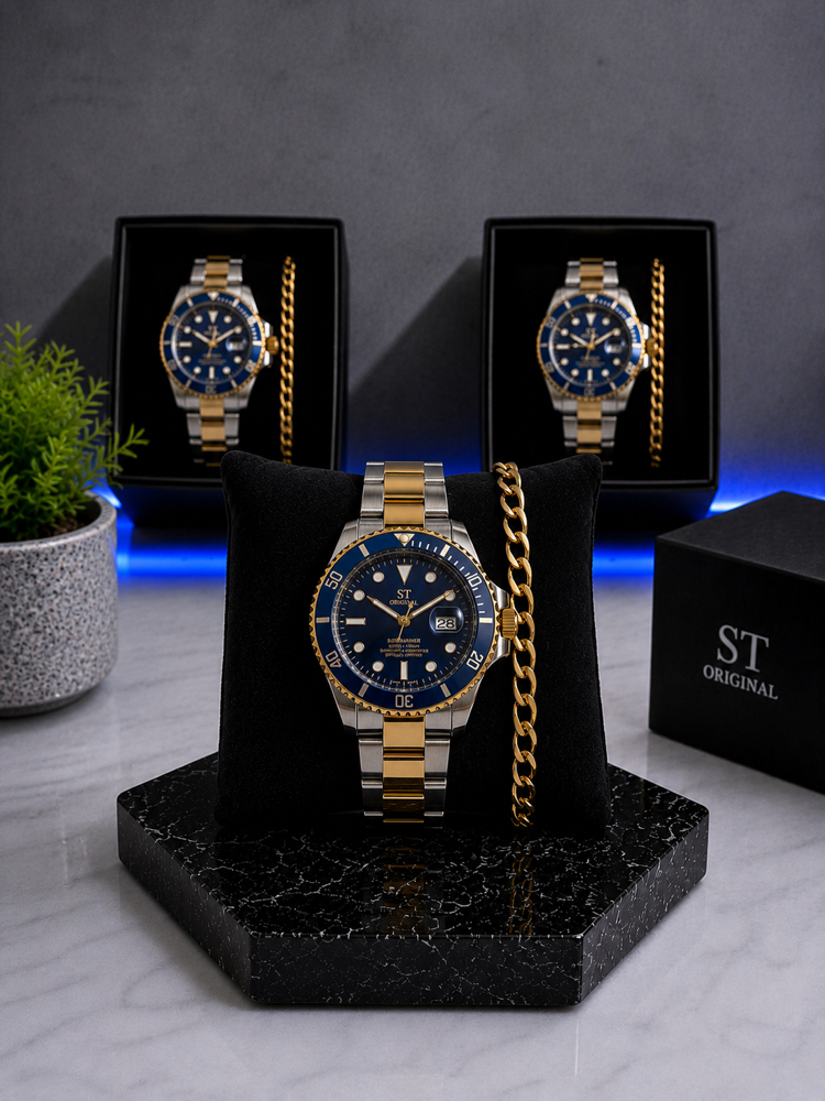 RLX Submariner Premium Saat+Bileklik