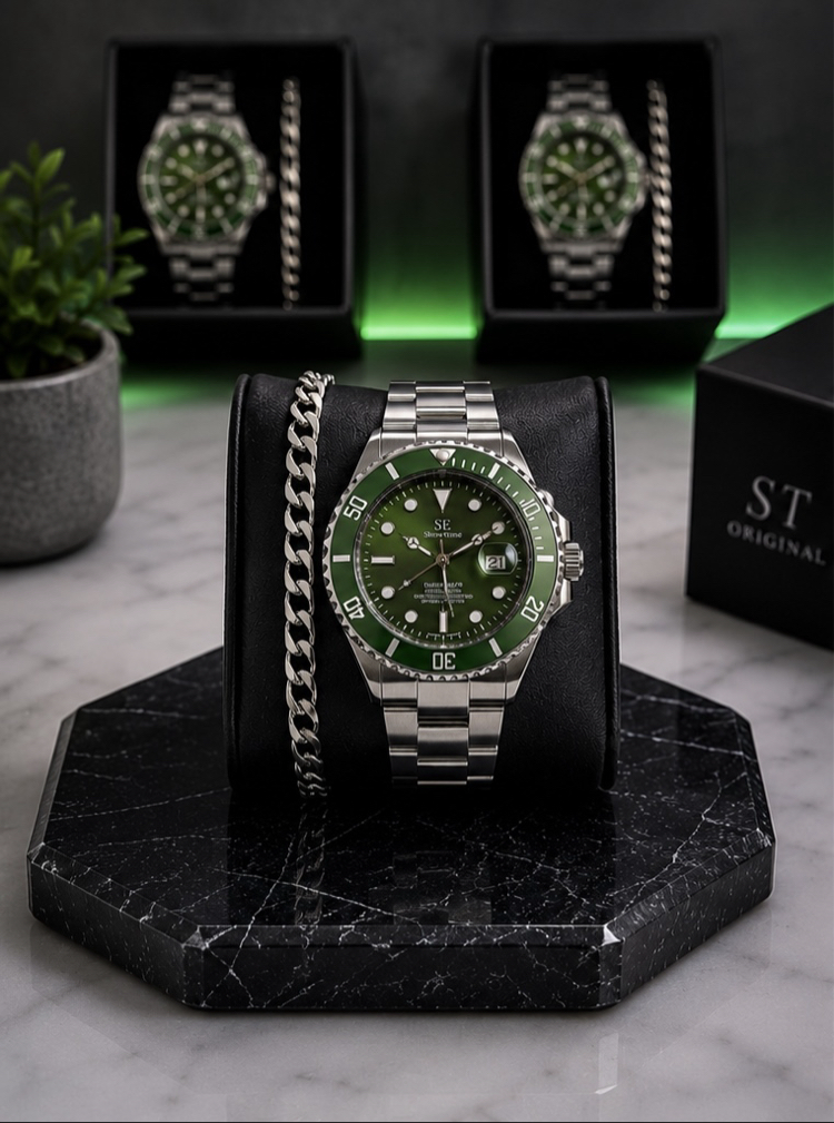 RLX Submariner Premium Saat+Bileklik