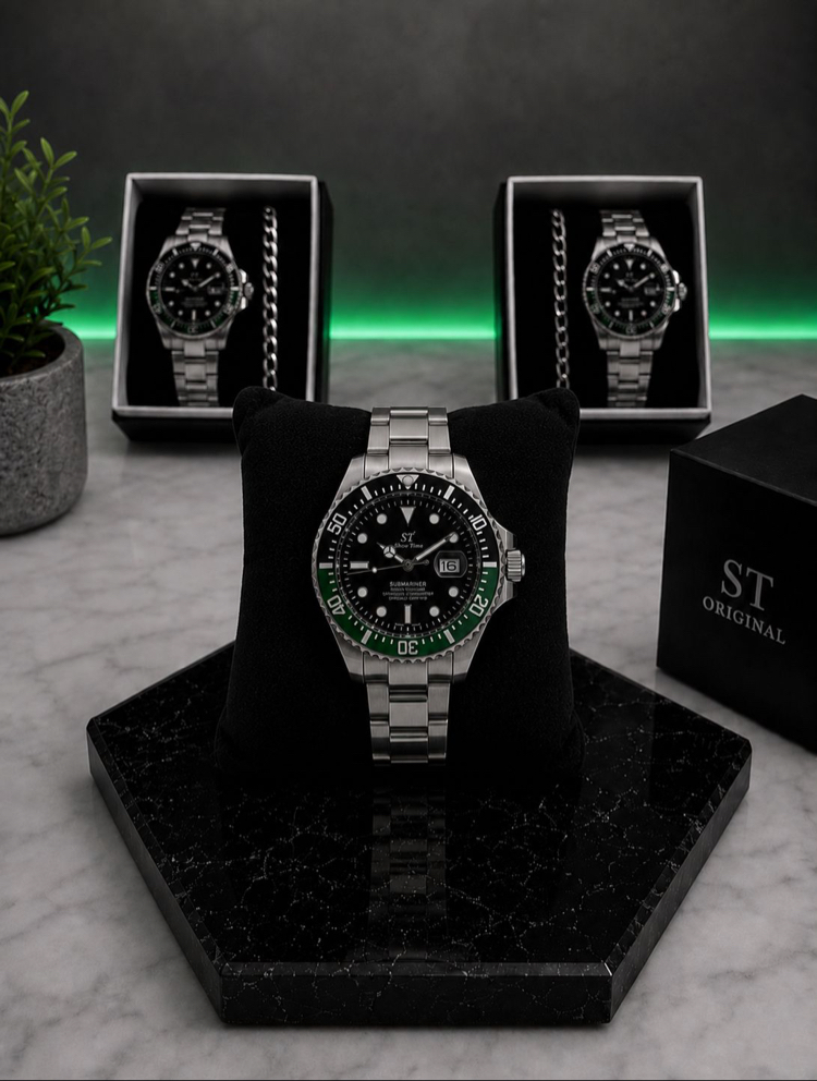 RLX Submariner Premium Saat+Bileklik