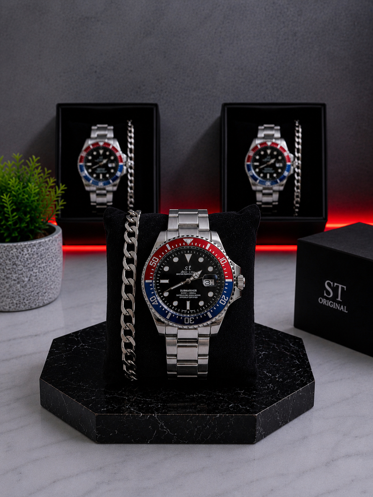 RLX Submariner Premium Saat+Bileklik