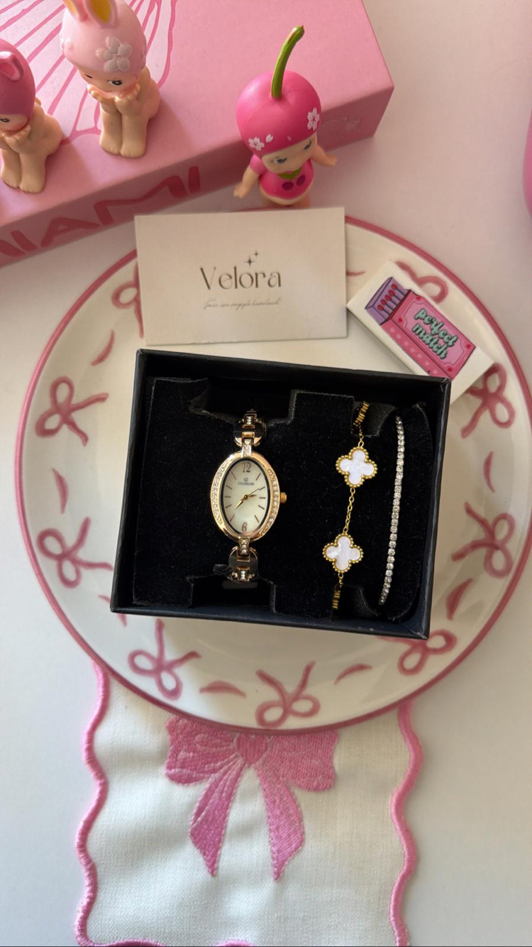 Gold beyaz luris set