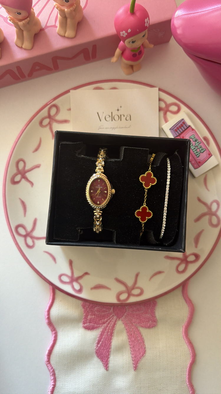 Gold bordo luris set