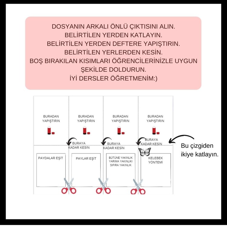 Kesirleri Sıralama Defter Etkinliği