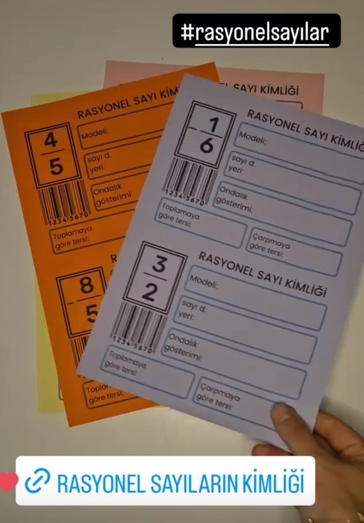 RASYONEL SAYILARIN KİMLİĞİ/PANO ETKİNLİĞİ