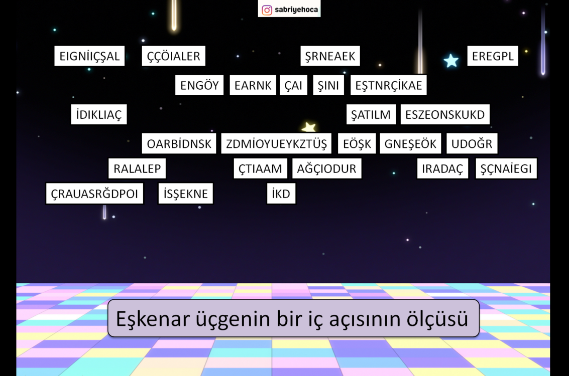 KAYBOLAN CEVAPLAR/AÇI VE ÜÇGEN ÇEŞİTLERİ