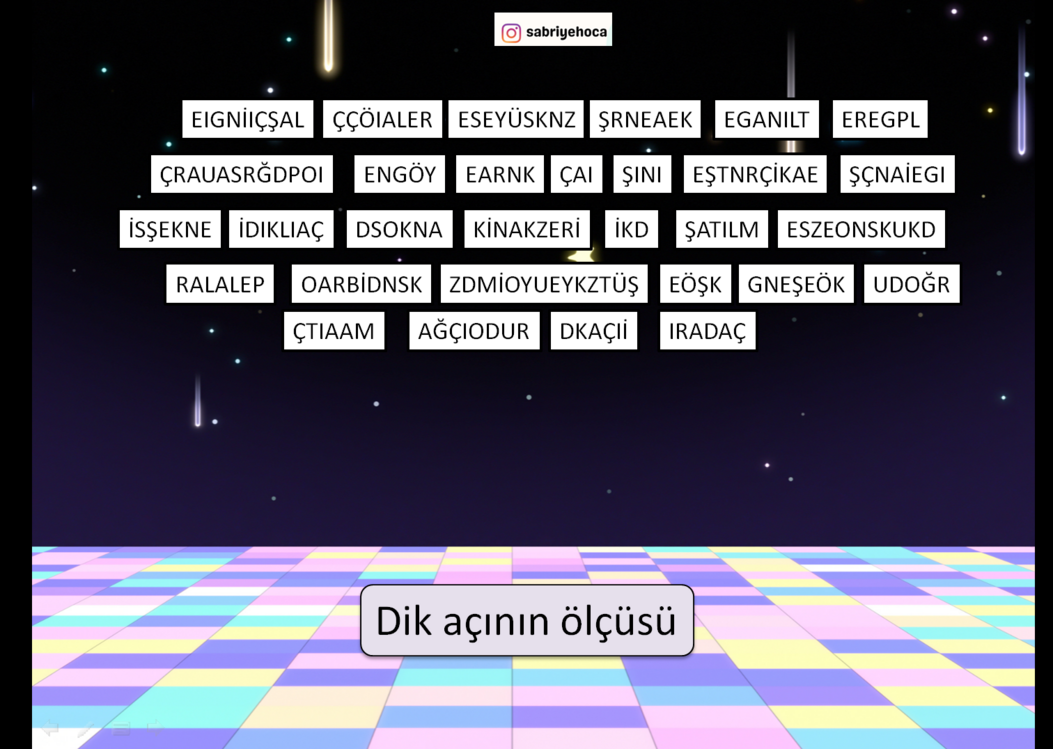 KAYBOLAN CEVAPLAR/AÇI VE ÜÇGEN ÇEŞİTLERİ