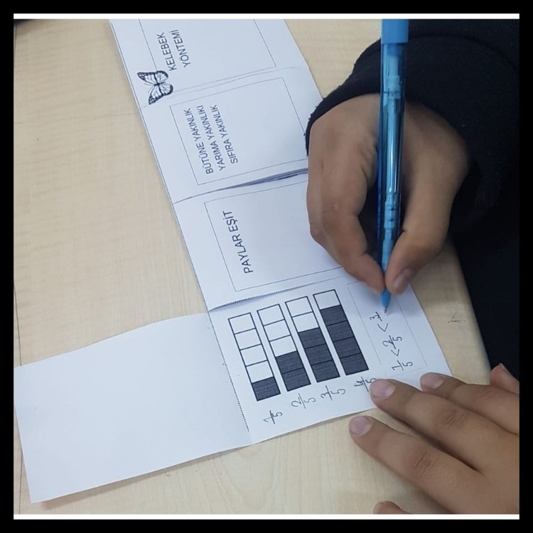 Kesirleri Sıralama Defter Etkinliği