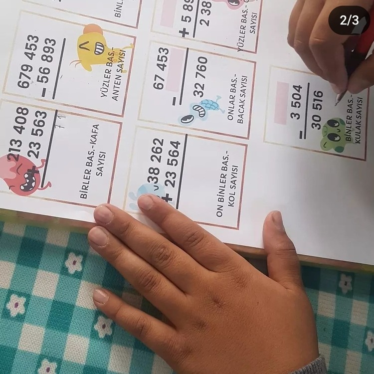 TOPLAMA ÇIKARMA İŞLEMLERİ CANAVARIMI ÇİZDİRİYOR