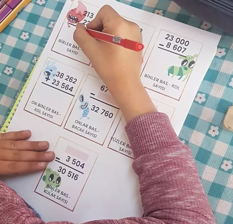 TOPLAMA ÇIKARMA İŞLEMLERİ CANAVARIMI ÇİZDİRİYOR