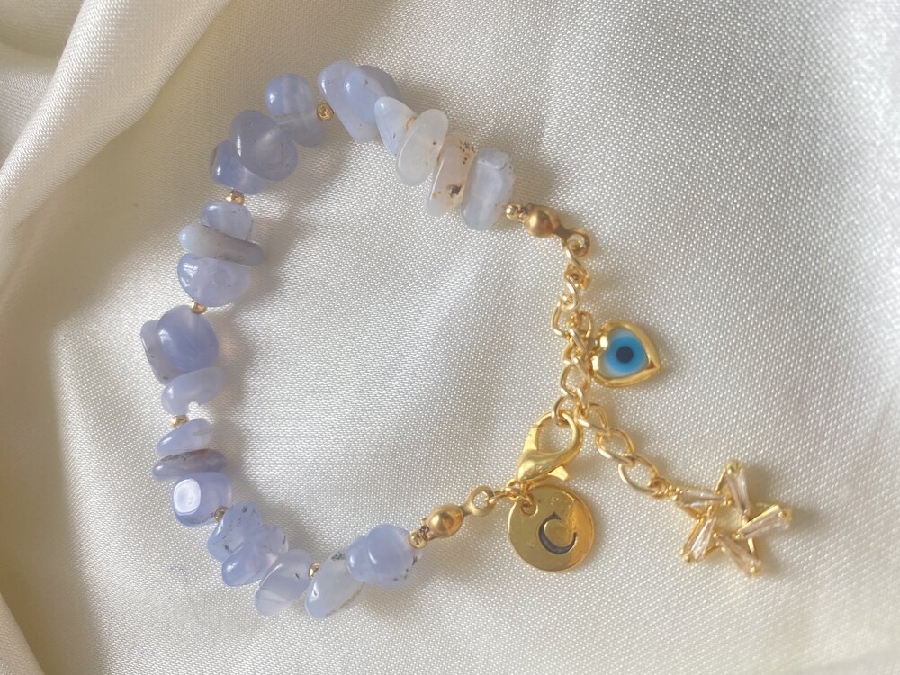 Kalsedon Charm Bileklik