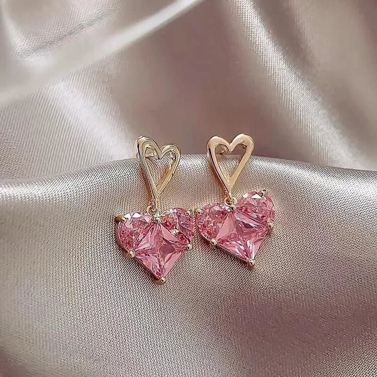 Pembe Kalpli küpe