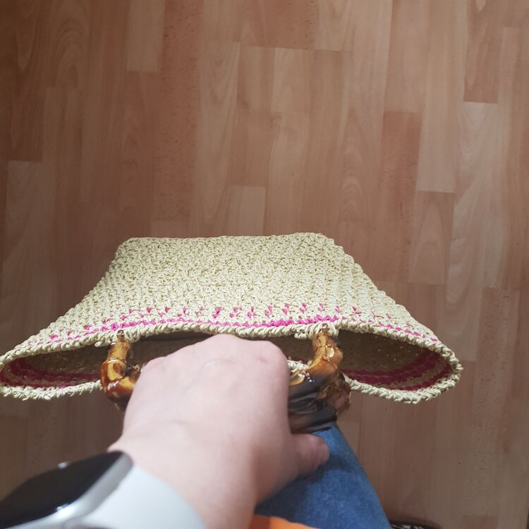 bambu saplı çanta