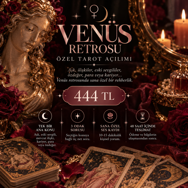 Venüs Retrosu Özel Tarot Açılımı | 444 TL