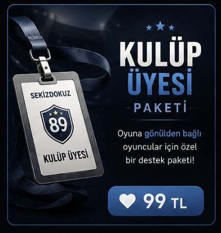 SekizDokuz Destek Kulüp Üyesi Paketi