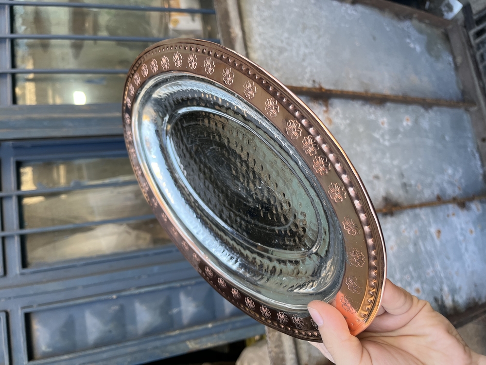 Bakır Kayık Tabak 30 cm