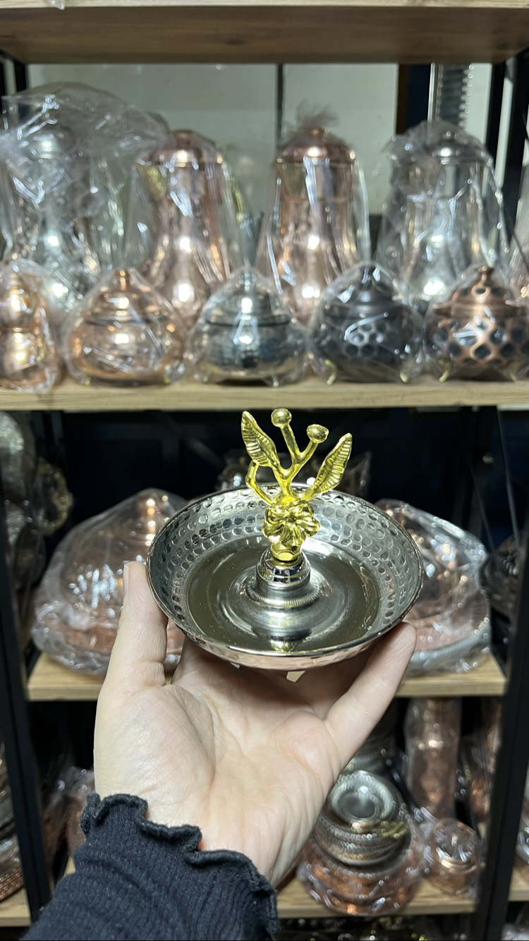 Japon Güllü Nikelli Bakır Lokumluk