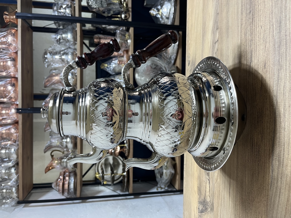 Lale Motifli Bakır Balkon Sefası