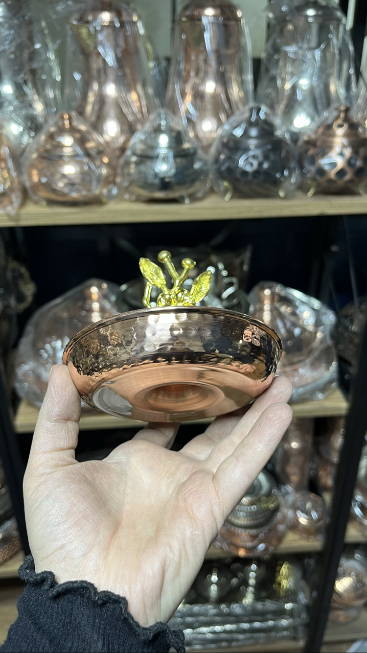 Japon Güllü Bakır Lokumluk
