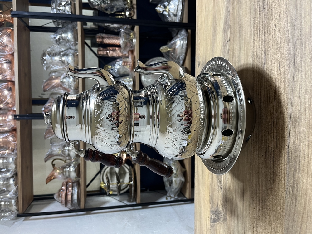 Lale Motifli Bakır Balkon Sefası