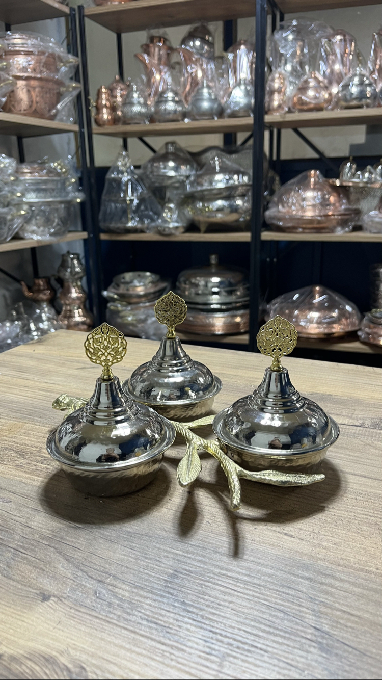 3’lü Zeytin Dalı Çerezlik & İkramlık