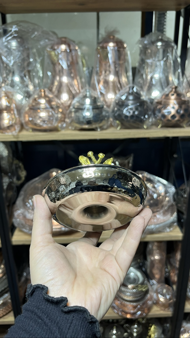 Japon Güllü Nikelli Bakır Lokumluk