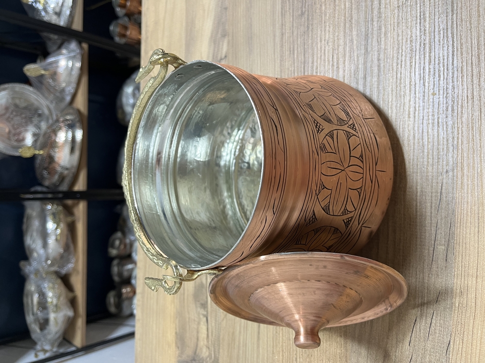 Bakır Eskitme Yoğurt Bakracı