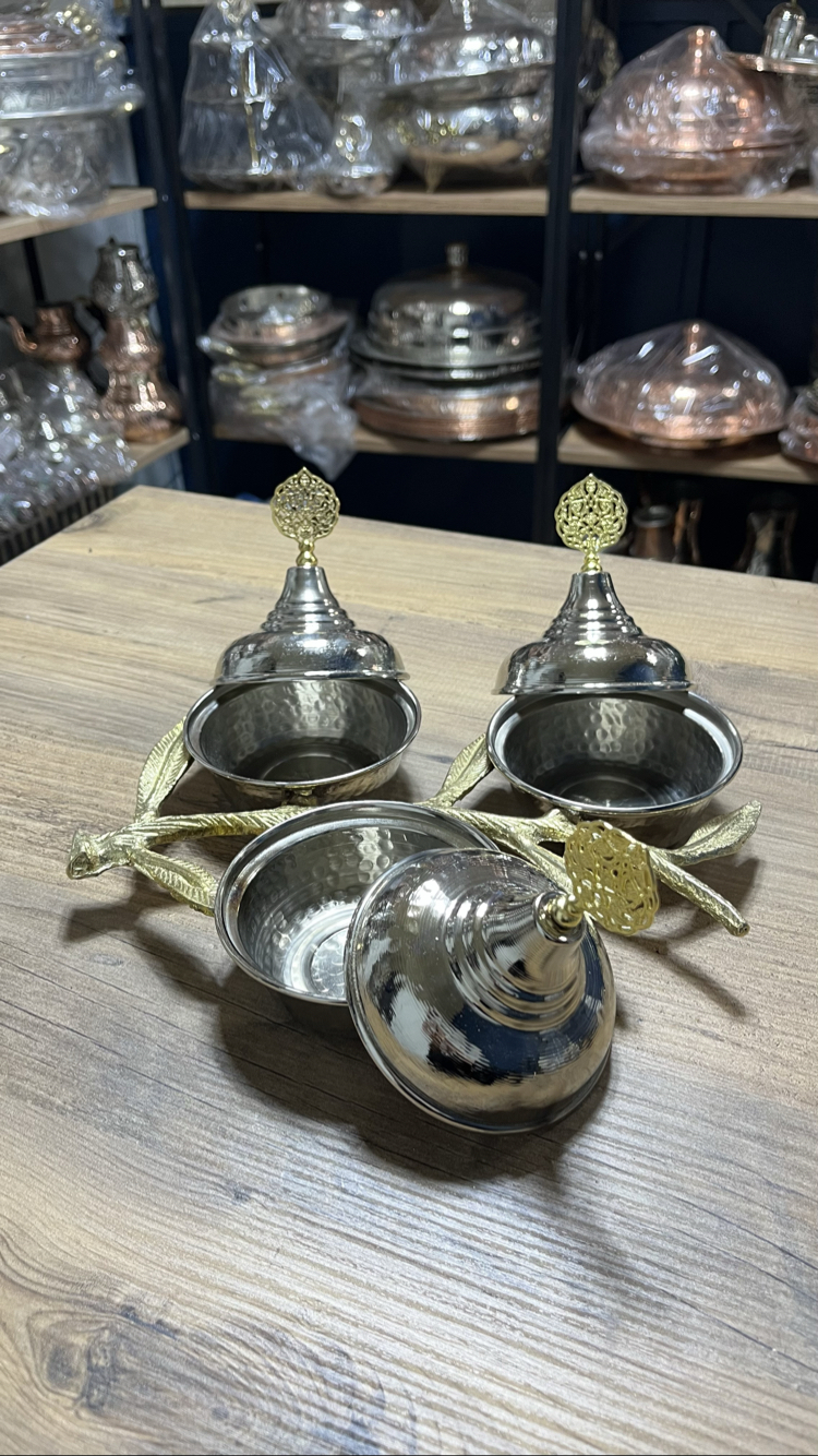 3’lü Zeytin Dalı Çerezlik & İkramlık