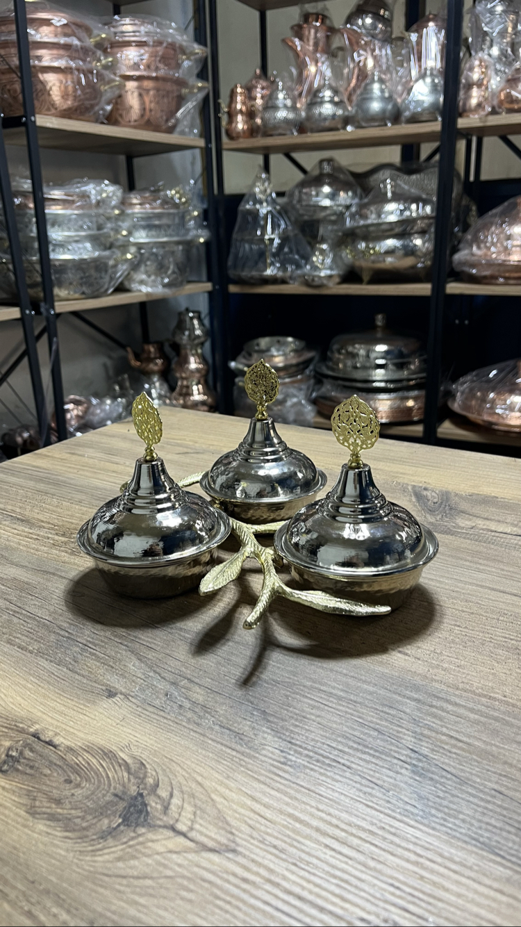 3’lü Zeytin Dalı Çerezlik & İkramlık